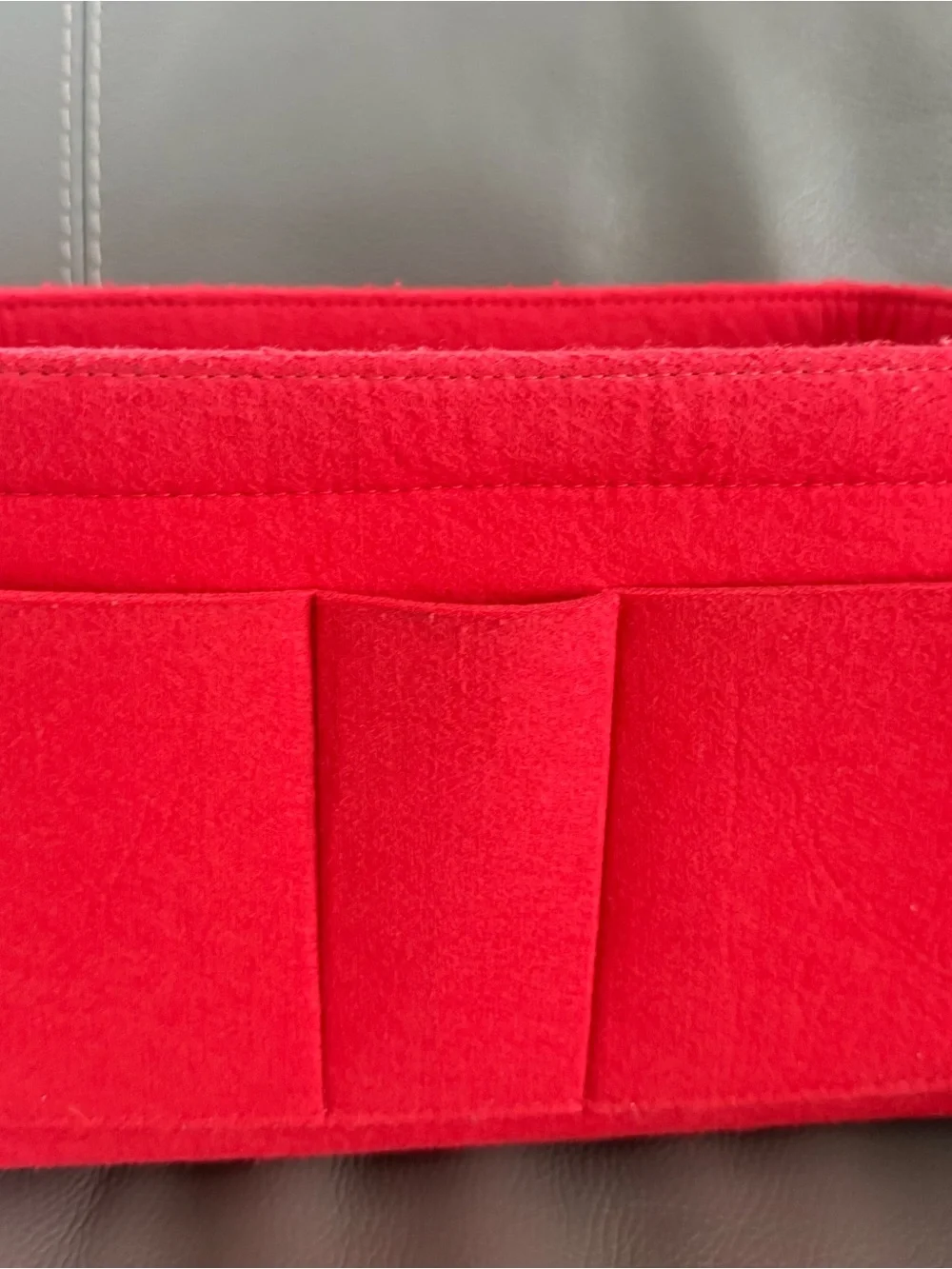 Louis Vuitton Brown Damier Canvas Shoulder Tote with Red Lining